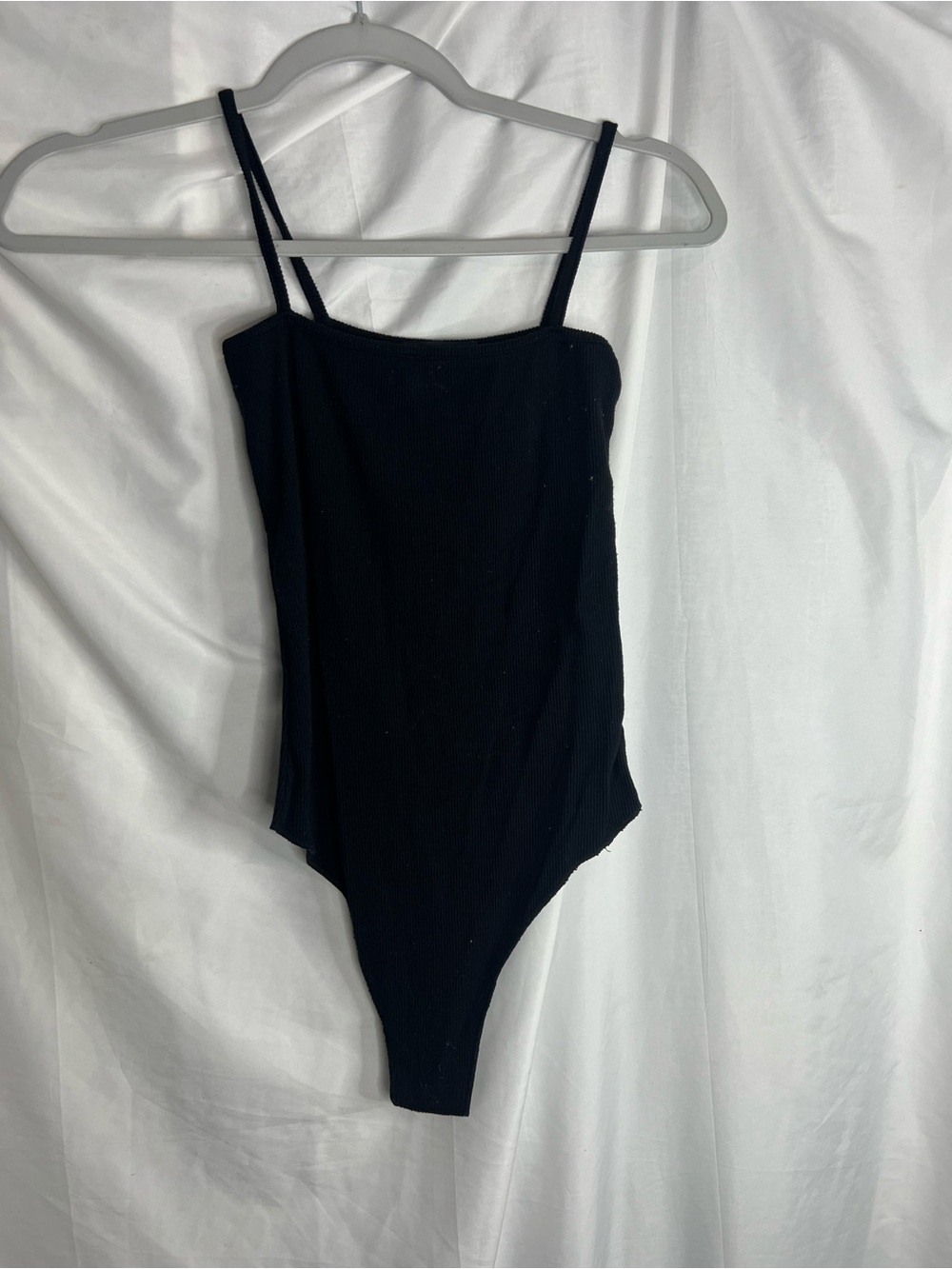 Brandy Melville Black Ribbed Bodysuit